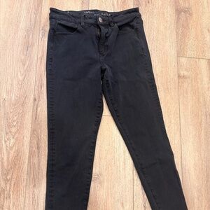 American Eagle Hi Rise Black Jeggings